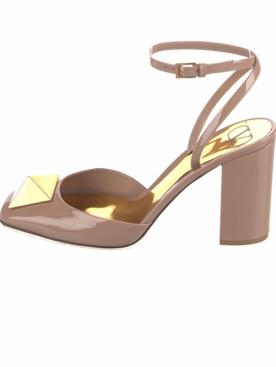 Valentino Shoes - Valentino Rockstud Patent Leather Slingback Heels – NWOT – IT 40 / US 10